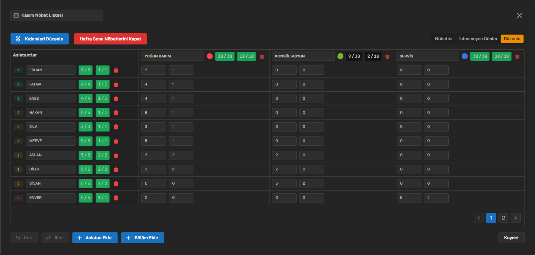 Gelişmiş Yapılandırma